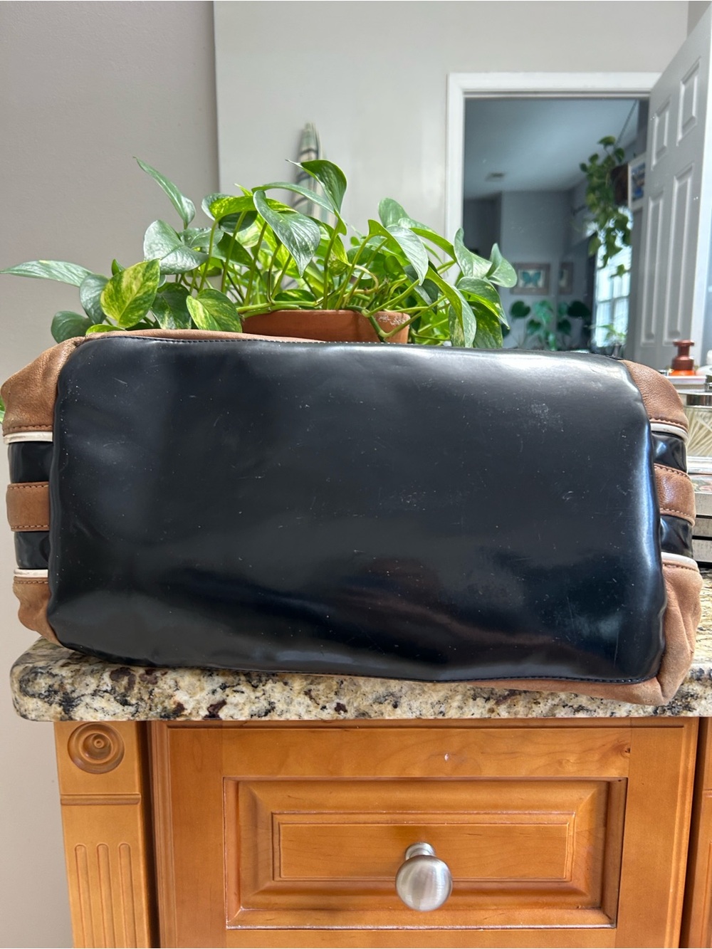 L.A.M.B Genuine Leather Brown Shoulder Bag - Picture 9 of 14